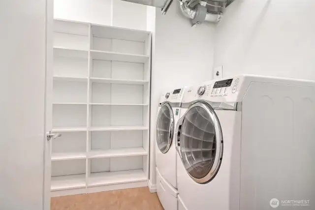 Storage room & laundry unit