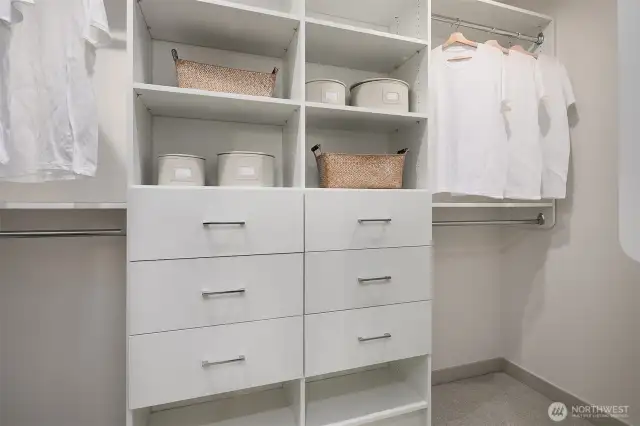 Walk-in Closet with Closet System