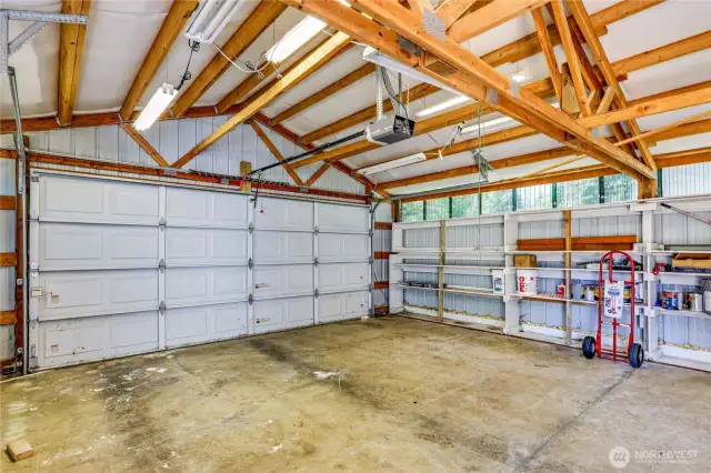 Inside garage