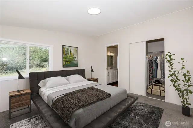 Primary bedroom with ensuite