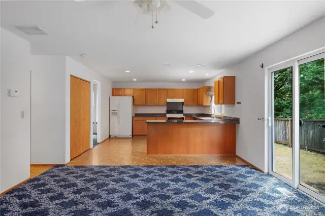 Family room / backdoor slider