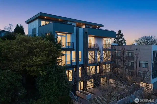 Welcome to Cedar Crest a striking modern design by B9 Architects—just blocks from Seattle Center.
