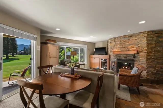 Dining room and living room