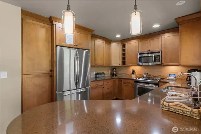 Kitchen with stainless appliances