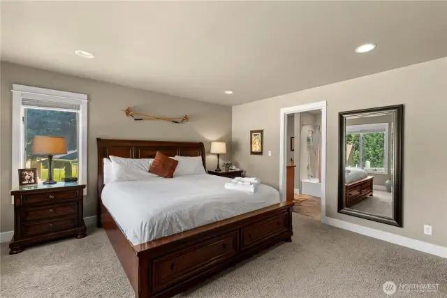Primary bedroom with ensuite bathroom