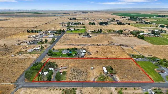 ADU single wide on right side of property