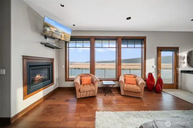 Primary Suite, Double Sided Fireplace, Vast Views