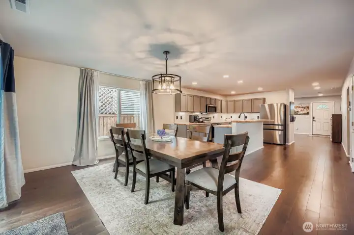 Dining area off of kitchen area