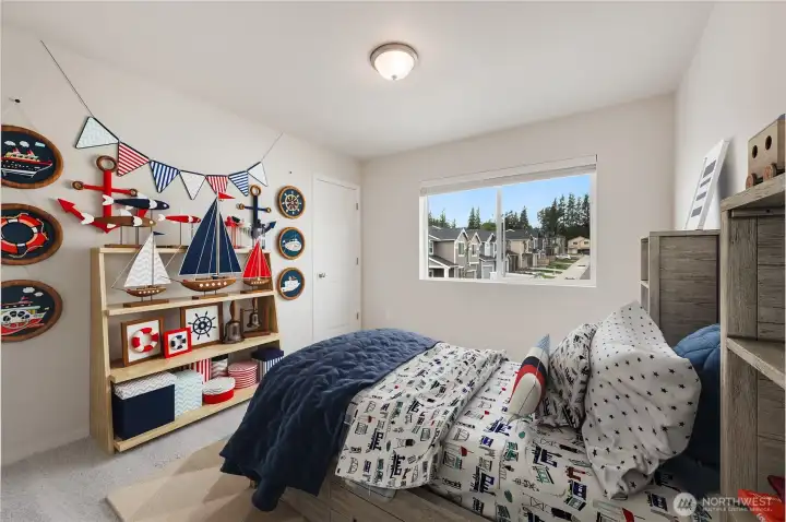 virtually staged   2nd bedroom