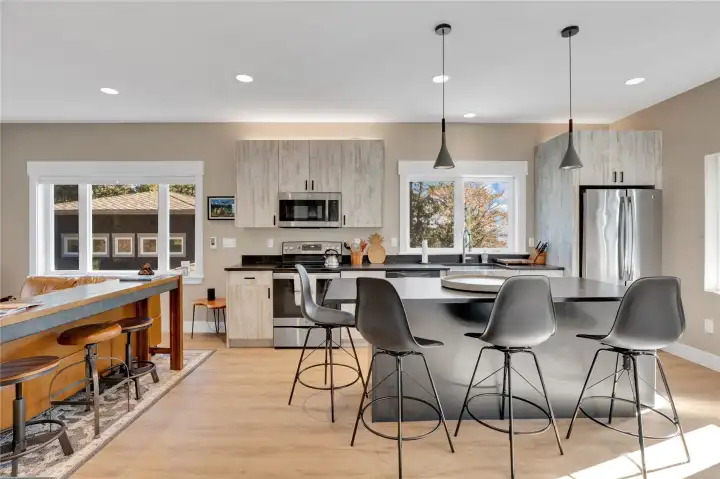 With its independent layout and amenities, the suite functions well as guest accommodations, extended-stay housing, or short term rental.