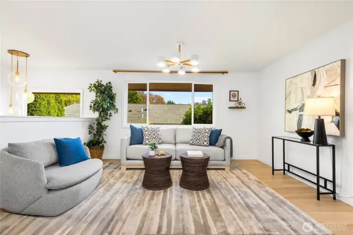 Light, bright, open-concept main floor living spaces