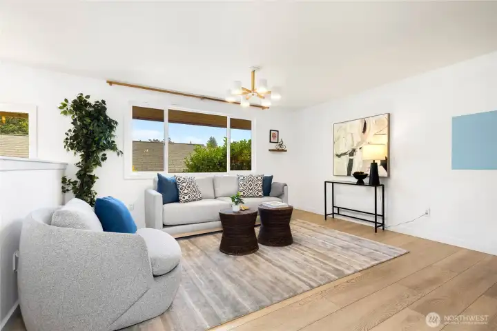 Light, bright, open-concept main floor living spaces