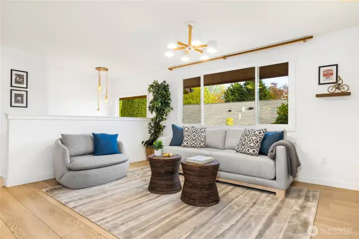 Light, bright, open-concept main floor living spaces