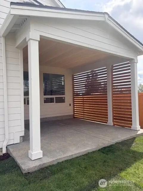 Large covered patio
