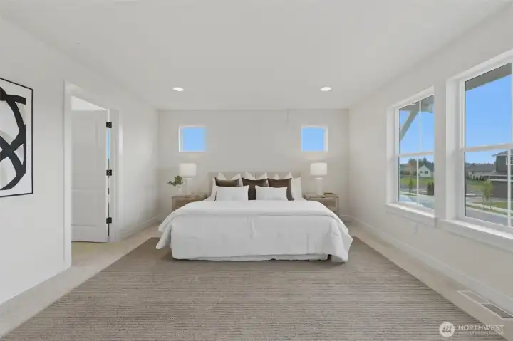 Primary bedroom - view of MT Rainer