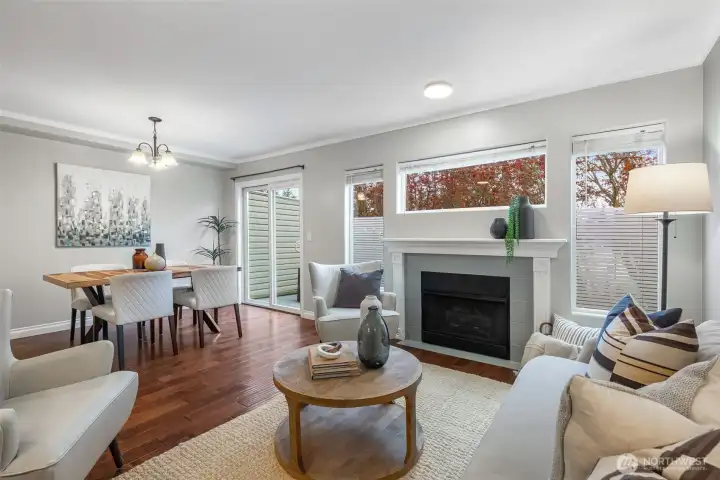 Living room looking towards dining room