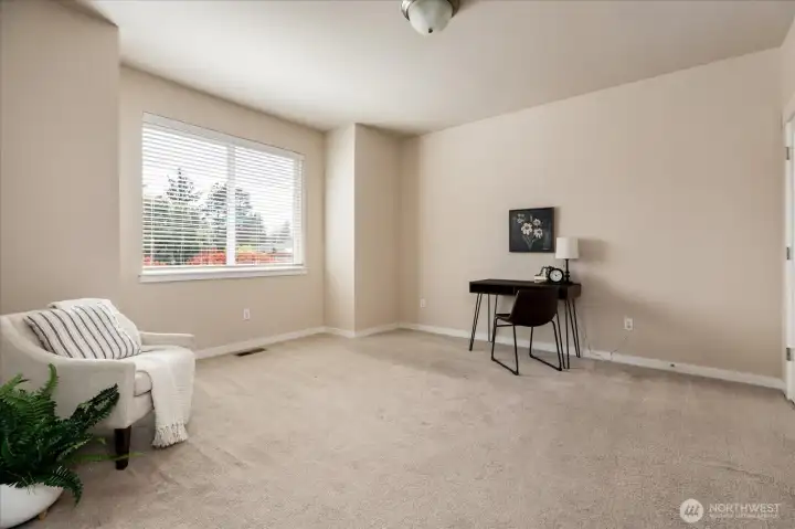 Office with double doors off entry (could be 4th bedroom w/closet)