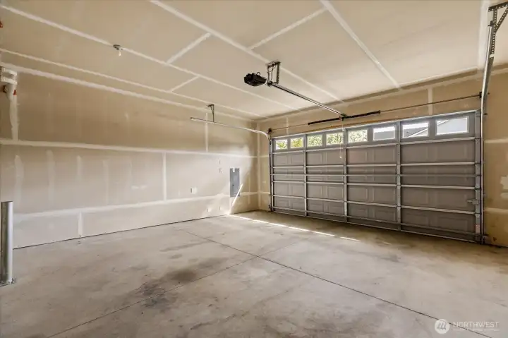 2 car attached garage