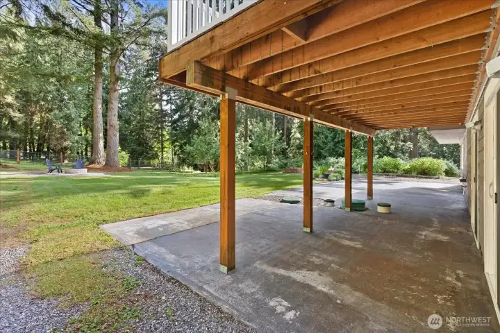 Full Length Patio in Back
