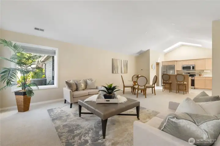 Great Room space keeps everyone together. Great Room space keeps everyone together.