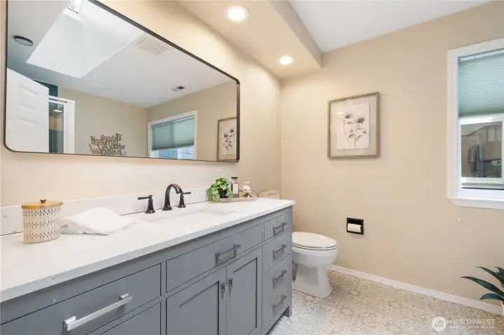 Primary Ensuite has everything you need to start and end your days. Primary Ensuite has everything you need to start and end your days.