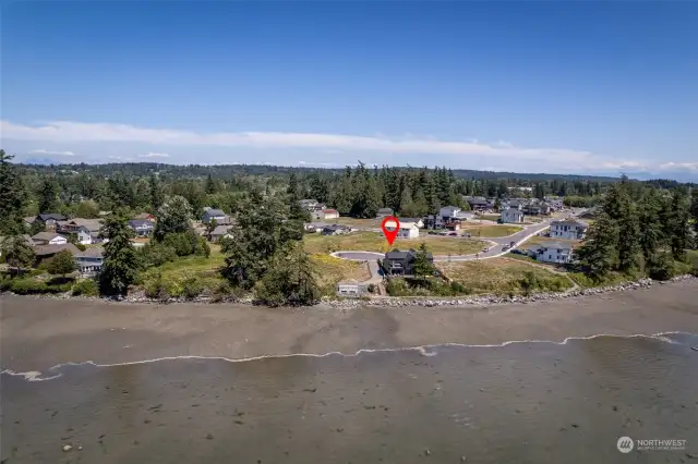 Aerial view from Drayton Harbor