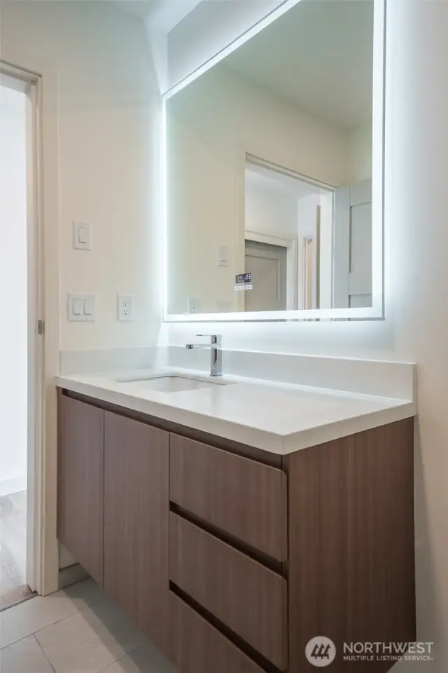 3/4 bathroom in second bedroom