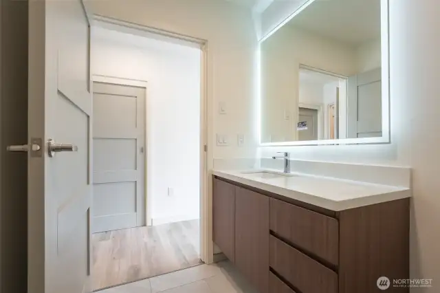 Second bedroom with 3/4 bathroom.