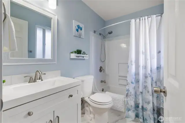 Full en-suite bathroom remodeled in 2022.