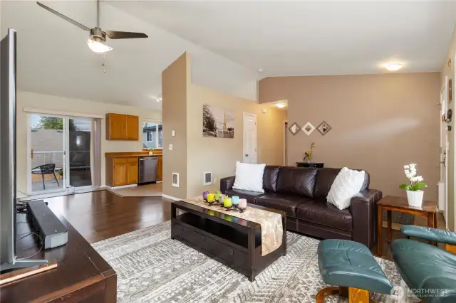 Easy flow through the one story home.