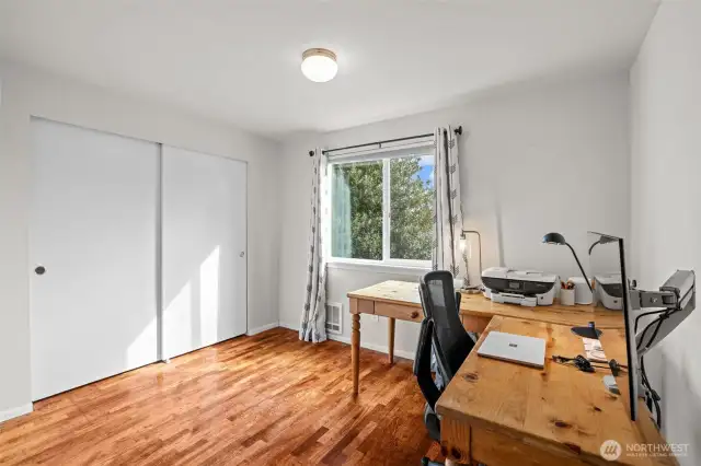 Upper level bedroom 3. Faces towards front yard.