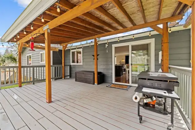 Extend your gatherings outdoors.