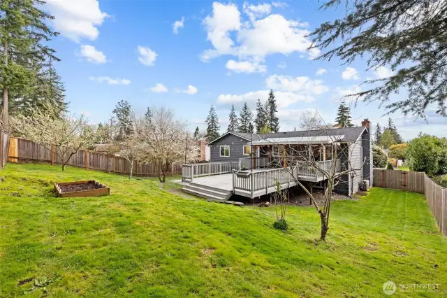 A generous size lot offering space and providing lifestyle.
