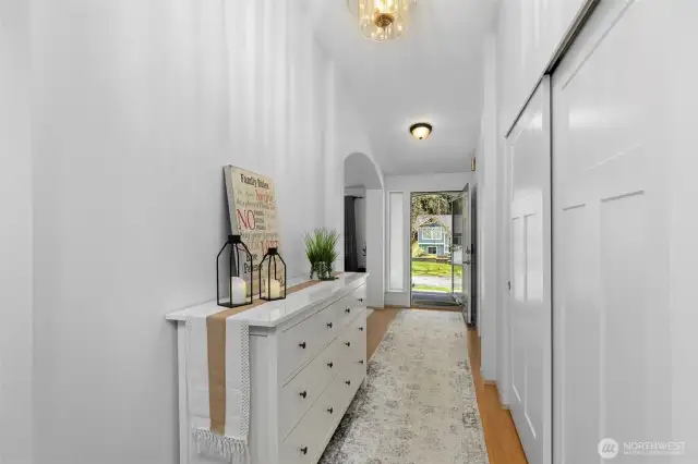 Large entry foyer to welcome guests