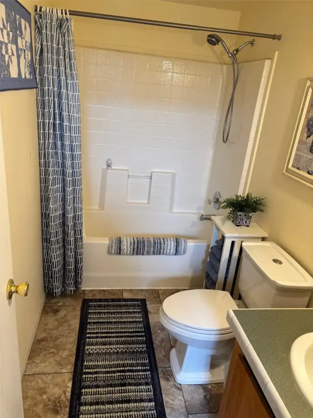 Guest full bathroom.
