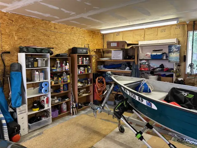 Garage with room for your boat.