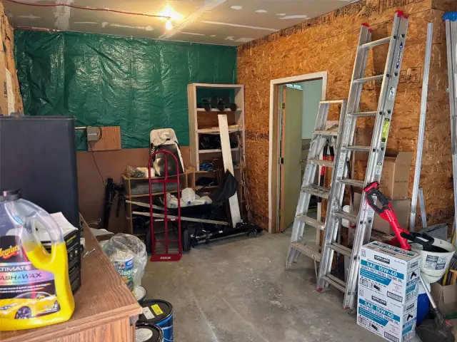 Garage to shop.