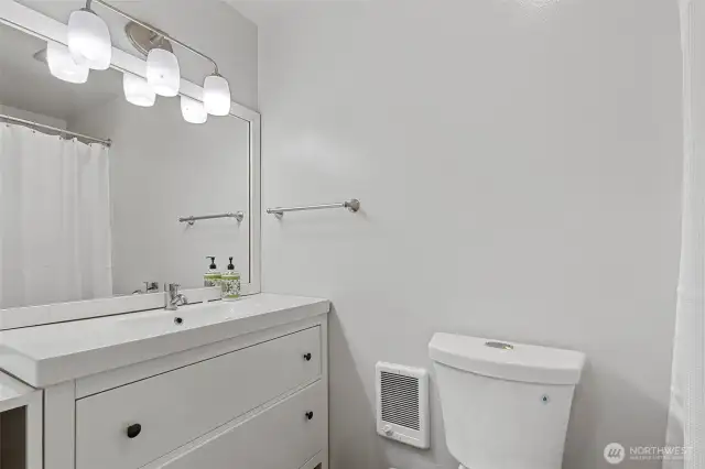 3/4 bathroom off the primary bedroom