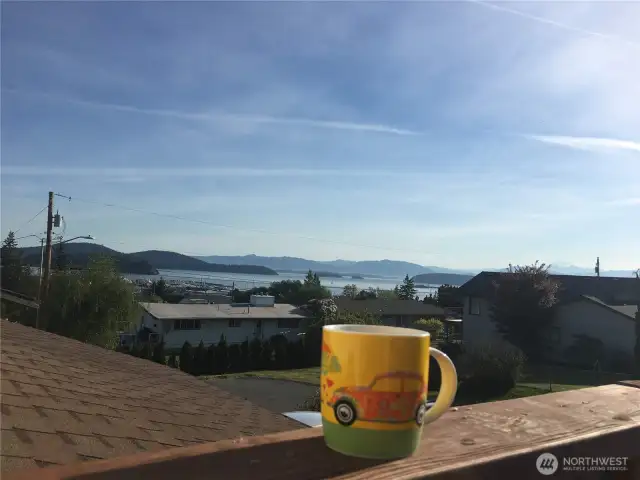 Sunrise view from the main bedroom deck.
