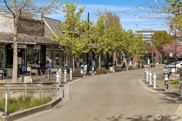 Steps from restaurants, boutiques, coffee shops, and weekend markets.