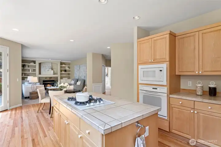 Kitchen & family room