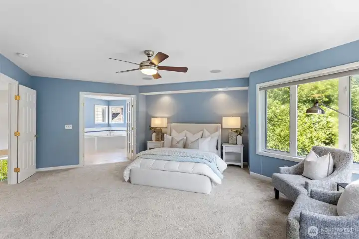 Primary bedroom with ensuite