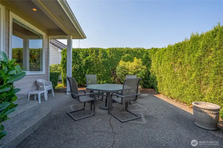Back patio off kitchen