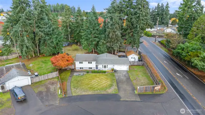 GENEROUS LOT | This home sits on a lot that is just shy of 1/2 acre and feels park-like in the backyard. ADU? Probably could!
