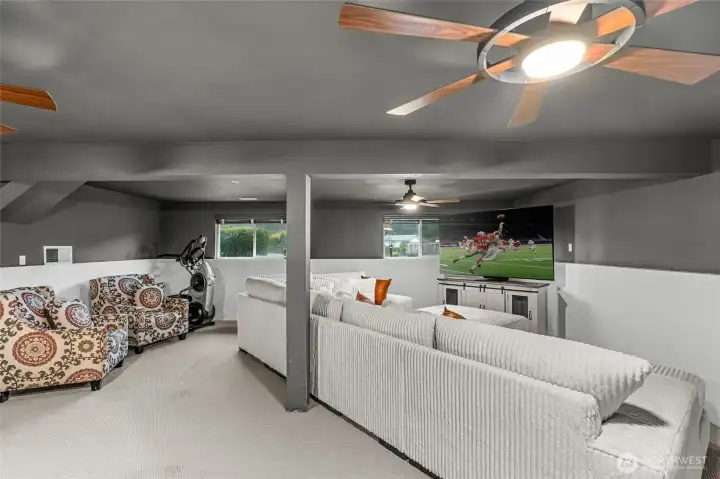 LOWER LEVEL | This room's uses are limited only by your imagination.