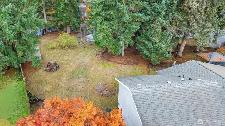 BACKYARD | View from above. What a great shot of all this property has to offer.
