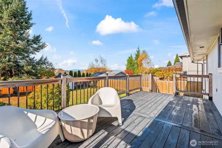 Deck off the kitchen