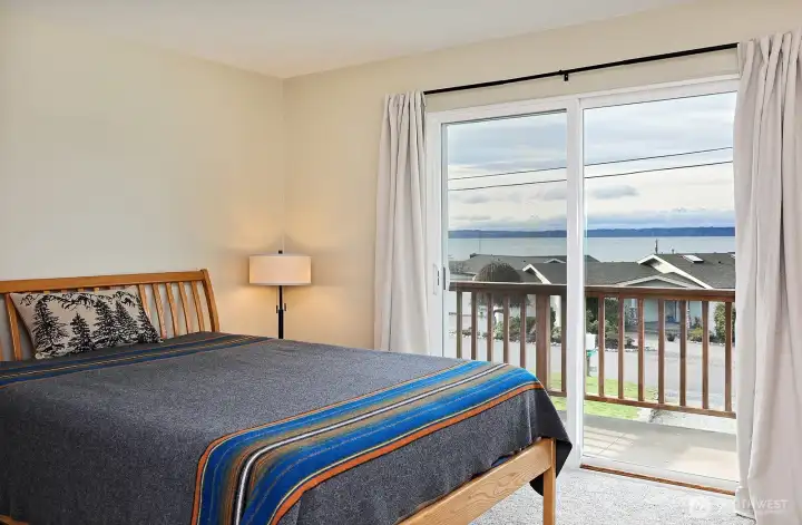 a private balcony over the driveway.