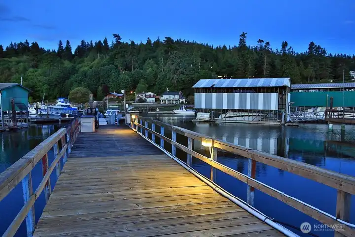 dock and moorings.