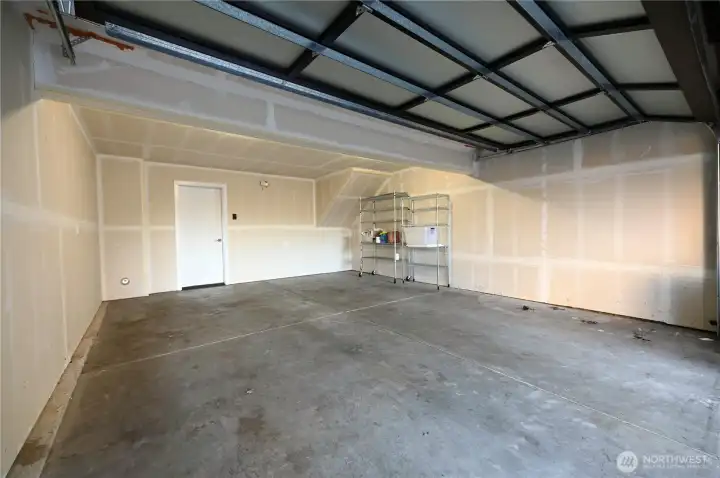 Large 2 car garage